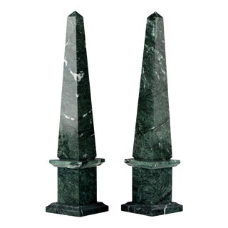Italian Decorative Obelisks, Set of 2 For Sale
