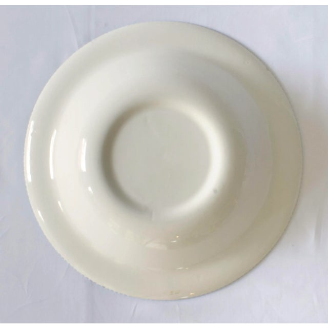 Royal Blue Mid 20th Century Currier & Ives Fruit/Dessert Bowl- Set of 4 For Sale - Image 8 of 9