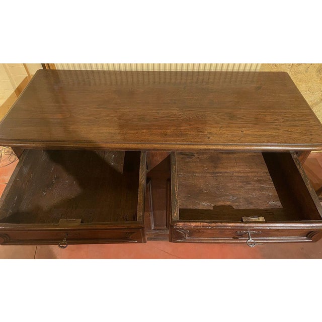 Wood Antique French Walnut Buffet, 1700s For Sale - Image 7 of 12