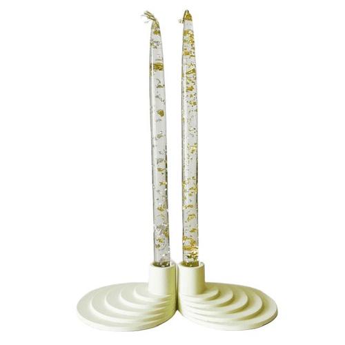 Vintage Ypperlig Candlesticks from Ikea, 1990s, Set of 2 For Sale - Image 4 of 6