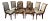 Ethan Allen Vintage French Regency Louis XVI Style Carved Wood & Beautifully Upholstered Set of Eight Chairs Excellent Mint Condition For Sale