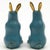Antique 19th Century Chinese Export Blue & Gold Cloisonné Rabbits - A Pair For Sale - Image 4 of 7
