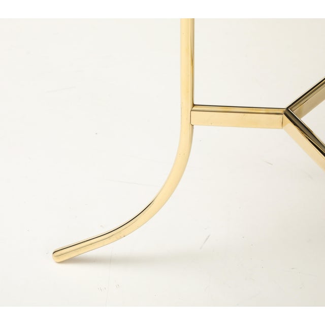 Cedric Hartman Brass and Carrara Marble Side Table For Sale - Image 14 of 16