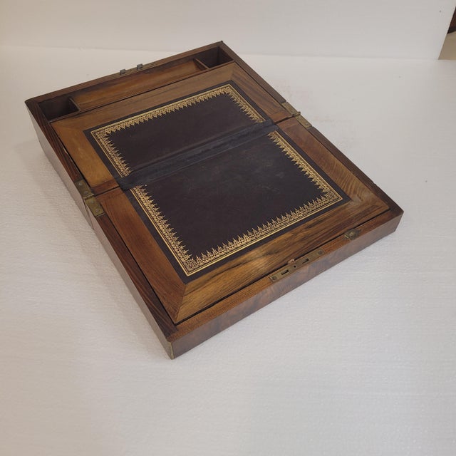 1930s 20th Century Ships Desk in Wood, England For Sale - Image 5 of 18
