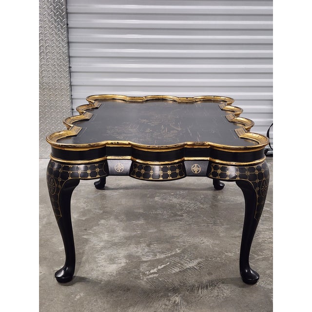 E.j. Victor Fine Furniture Chinoiserie Style Coffee Table For Sale In New York - Image 6 of 17