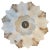 Flower Shell White Sand Ceramic Wall Light from Hustadt Keramik, Germany, 1970s For Sale - Image 13 of 13