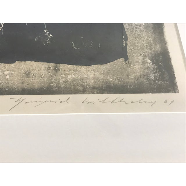 Heinrich Wilthelm Original Abstract Woodblock, Signed and Dated 1967, Numbered 114/270. For Sale In Miami - Image 6 of 6
