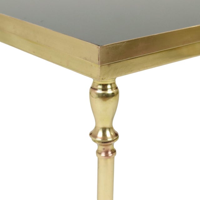 Maison Jansen Vintage Brass and Copper Coffee Table from Maison Jansen, 1960s For Sale - Image 4 of 14
