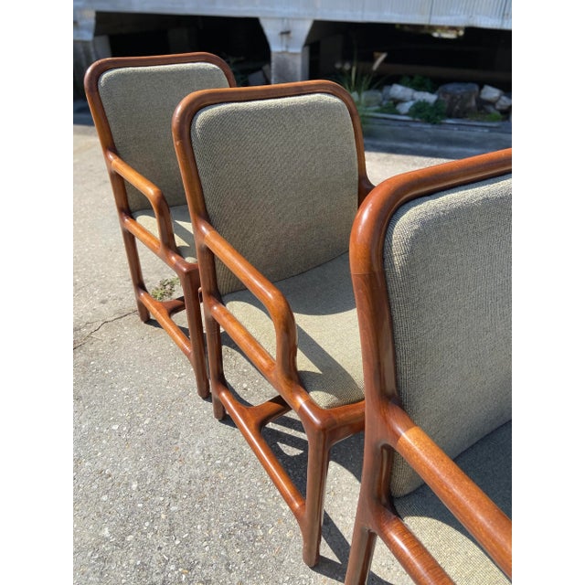 Mid-Century Modern Pretzel Armchairs - Set of 3 For Sale - Image 9 of 13