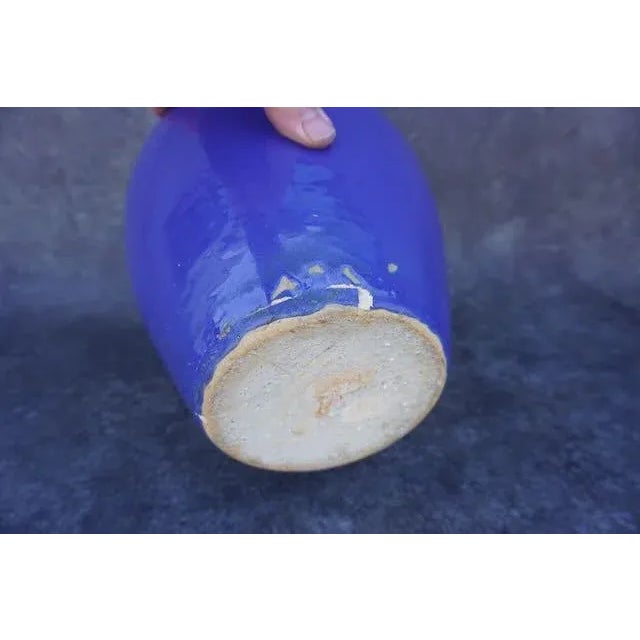 1930s 1930s Bauer Mini Oil Jar in Cobalt Blue For Sale - Image 5 of 7