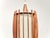 Mid-Century Pendant Lamp in Teak and Brass with Sculptural Lamella Shade, Denmark, 1950s-1960s For Sale - Image 6 of 12