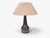 Mid-Century Modern Løvesmose Keramik, Table Lamp, Brown and Turqouise Ceramic, Denmark, 1960s For Sale - Image 3 of 10