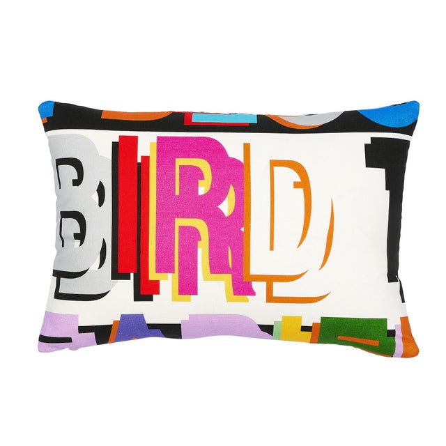 Schumacher X Johnson Hartig Robert Burns Multicolor Pillow For Sale In Charlotte - Image 6 of 6