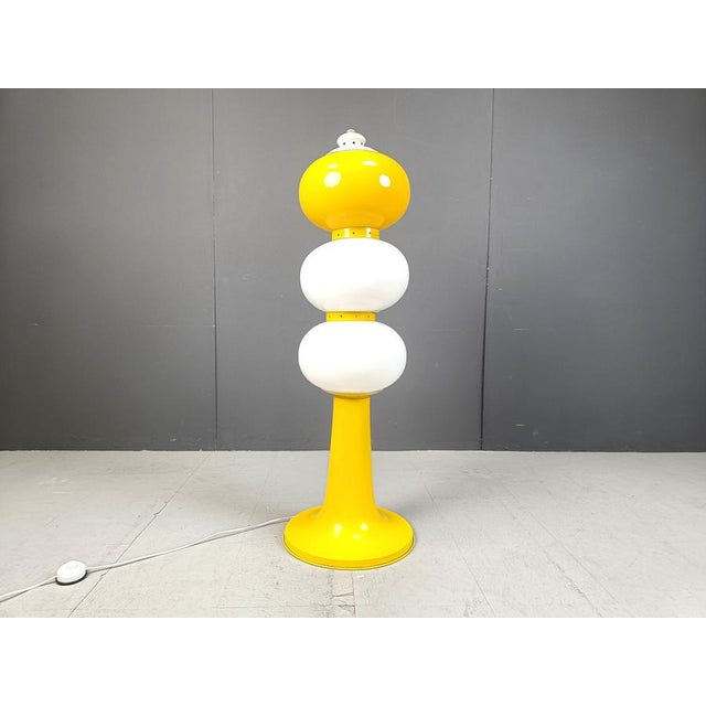Mid-Century Italian Glass Floor Lamp, 1960s For Sale - Image 4 of 11