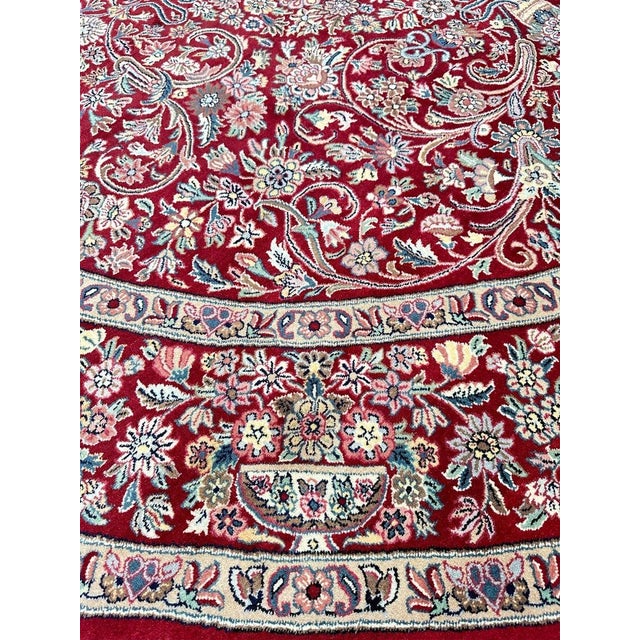 Traditional 8' Round Trabiz Style Area Rug - 501534 For Sale - Image 3 of 12