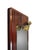 Vintage Danish Floor Mahogany Mirror with Brass Lamp, 1950s For Sale - Image 4 of 8