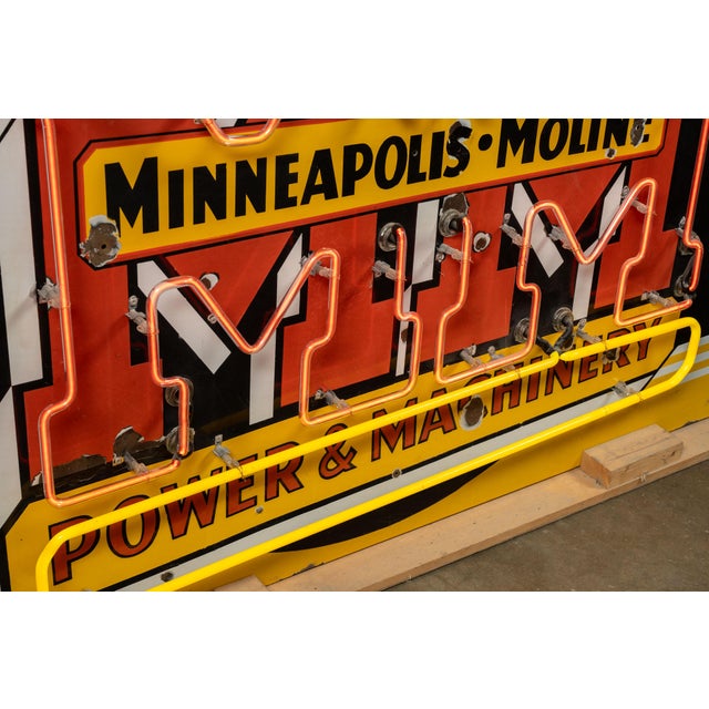 Vintage Minneapolis-Moline SSP Neon Sign For Sale In Chicago - Image 6 of 9