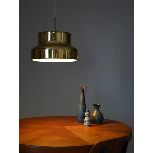 Gold Bumling Ceiling Lamp in Brass by Anders Pehrson for Ateljé Lyktan, 1960s For Sale - Image 8 of 8