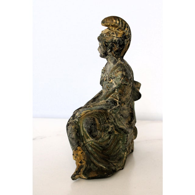 Victorian Late 19thC. Victorian Mantel Clock Figurine Fragment For Sale - Image 3 of 8