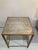Metal Gilt Finish on Metal Table With Antique Glass Top -2 For Sale - Image 7 of 10