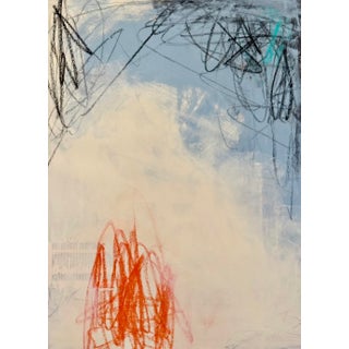"Static" Contemporary Original Abstract Painting on Paper For Sale