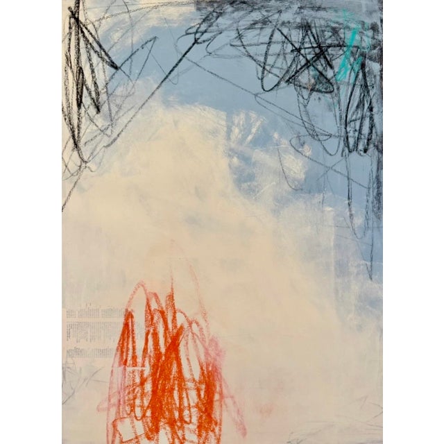 "Static" Contemporary Original Abstract Painting on Paper For Sale