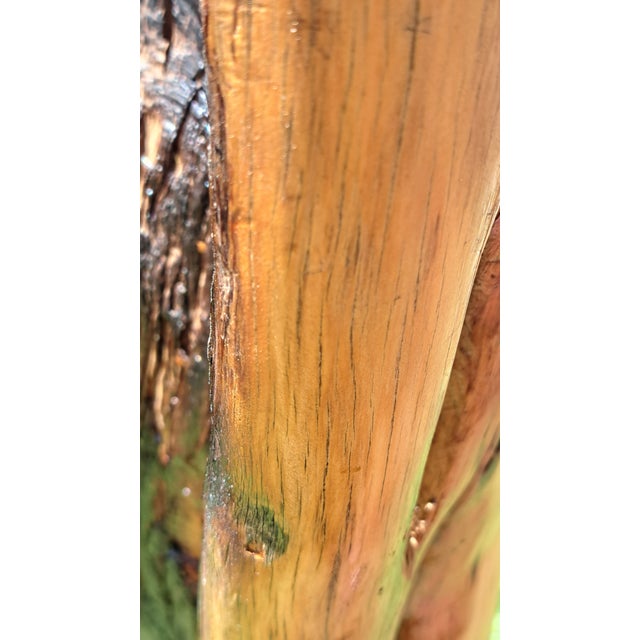 Hand Carved Wood Pedestal For Sale - Image 4 of 12