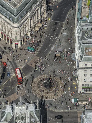 "Picadilly Circus I" Contemporary Limited Edition Fine Art Photograph Print by Bernhard Lang
