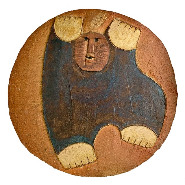 Ceramic After Jean Derval, Large Ceramic Piece from the 1970s, 49cm For Sale - Image 7 of 7
