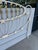 Vintage Elliotts Design White Enameled King Headboard & Footboard Bed No Rails For Sale - Image 10 of 12
