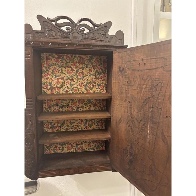 Antique Apothecary Cabinet 1900s For Sale - Image 3 of 6