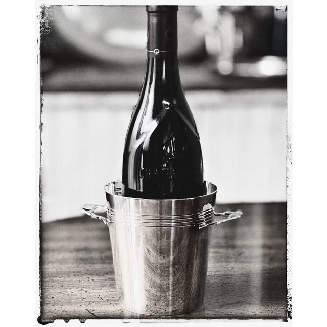 Silver Vintage 1940s English Silver Plate Tabletop Individual Wine Chiller For Sale - Image 8 of 11