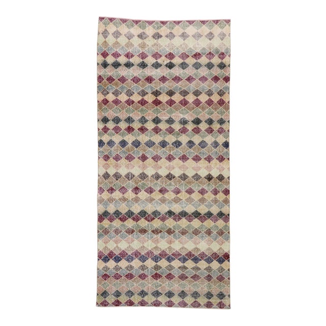 Vintage Turkish Sivas Rug - 04'05 X 09'06 For Sale