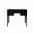 Chinese Black Lacquer 5 Drawers Foyer Narrow Slim Side Table Desk For Sale - Image 4 of 5