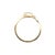 Modern 18k Yellow Gold Marquise Twist Design Diamond Ring, Size 6.75 For Sale - Image 3 of 5