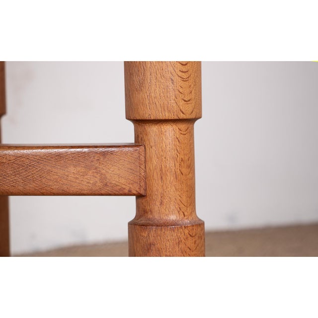 Wood Large Extendable Dining Table in Oak by Guillerme and Chambron for Votre Maison, 1960 For Sale - Image 7 of 18