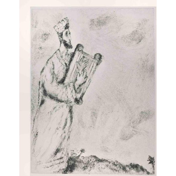 Marc Chagall, Song of the Bow, 1956, Etching For Sale