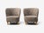 1950s Finnish Modern, Easy Chairs, Velvet, Lacquered Wood, Finland, 1950s For Sale - Image 5 of 11