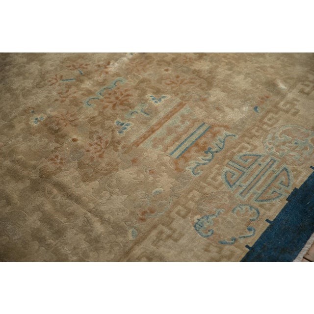 Textile Antique Art Deco Carpet - 8'2" x 9'7" For Sale - Image 7 of 15