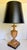 Late 20th Century Vintage Neoclassical Whitewashed Carved Wood Urn Table Lamp With Black Shade For Sale - Image 5 of 11