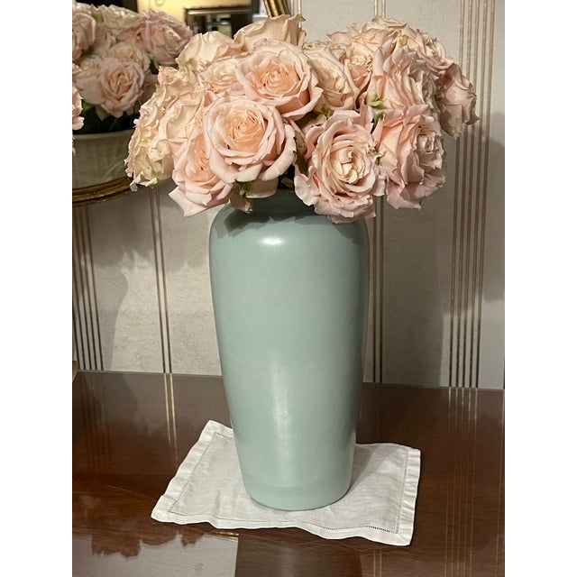 Vintage Harris Seafoam Green Vase For Sale - Image 10 of 10