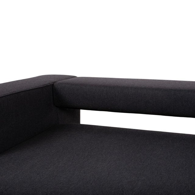 Andy Fabric Three-Seater Grey Anthracite Sofa with Manual Function from B&B Italia / C&B Italia For Sale - Image 9 of 16