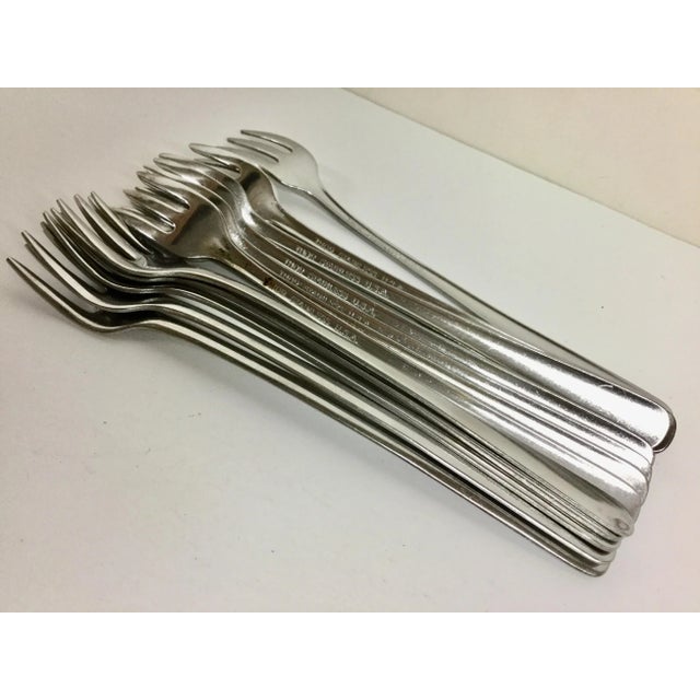 Vintage Stainless Steel Olive Forks- Set of 13 For Sale In Portland, ME - Image 6 of 10