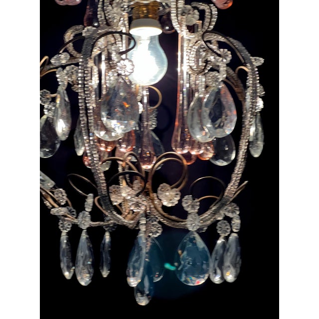 Gold Hepburn's Tears Murano Chandelier, 1950s For Sale - Image 8 of 18