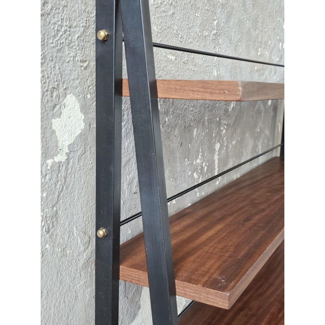 Italian Teak Bookcase, 1960s For Sale - Image 4 of 8