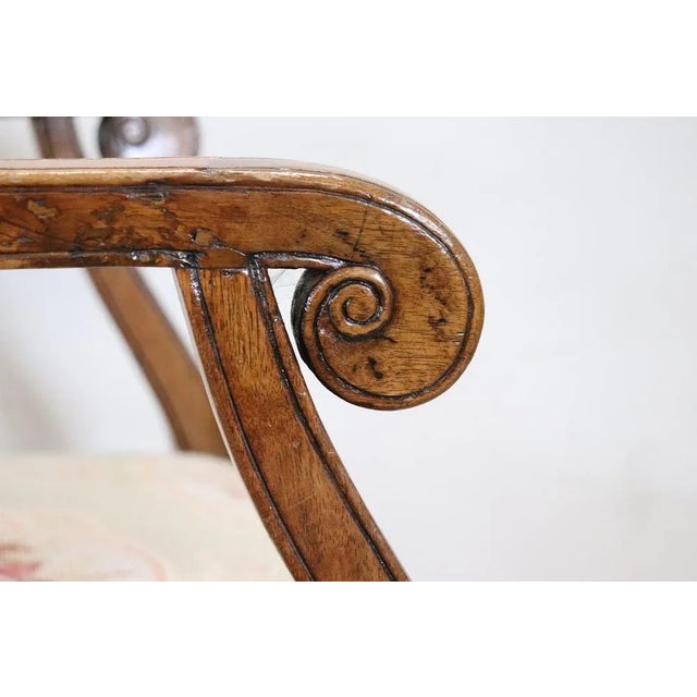 Armchair in Walnut, Mid-18th Century For Sale - Image 6 of 12