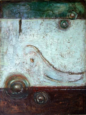 "Wave Runner" Abstract Large Textured Painting