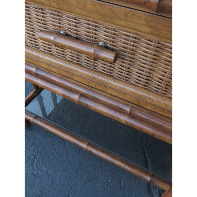 American of Martinsville Hollywood Regency Bamboo Nightstands a Pair 6449 For Sale - Image 15 of 18
