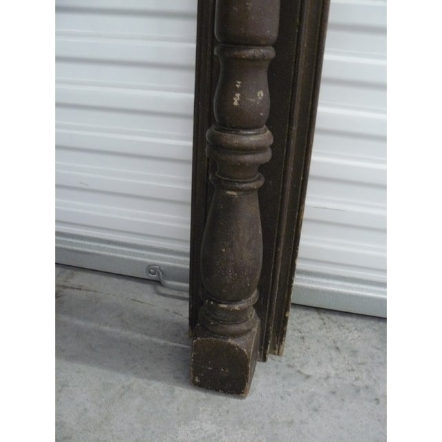 Brown Early 20th C. Folk Art Pine Mantle For Sale - Image 8 of 18