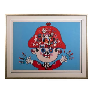 Kjell Sorensen Ringi The General Signed Modern Retro Lithograph 65/300 Framed For Sale